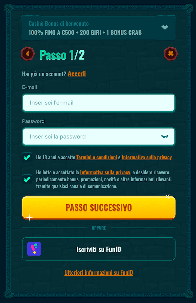 Registrazione